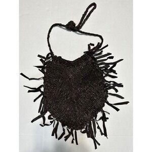 Vintage Style Brown leather tassels across the body bag! Boho, Festival,‎ Hippie